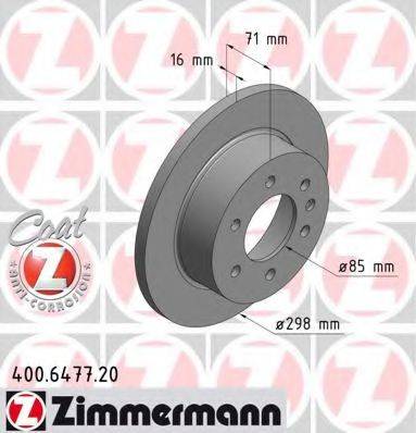 Тормозной диск 400.6477.20 ZIMMERMANN