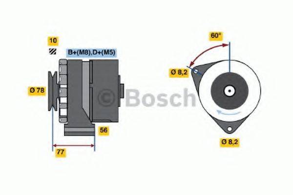 Генератор 0 986 034 170 BOSCH