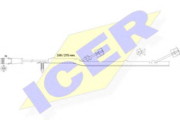 Сигнализатор, износ тормозных колодок 610434 E C ICER