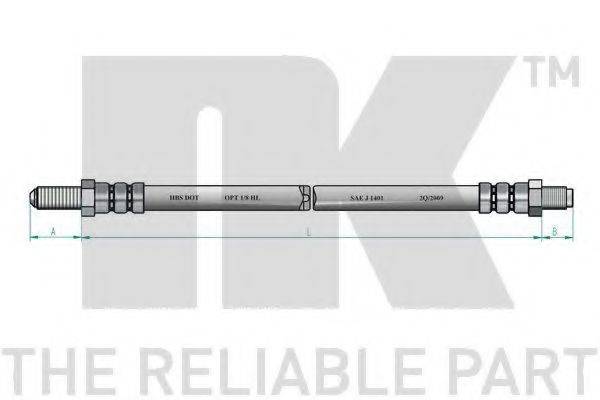 Тормозной шланг 851016 NK