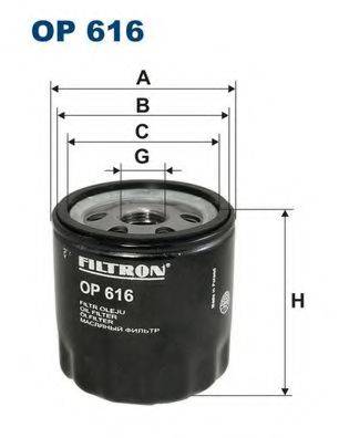 Фильтр масляный OP616 FILTRON