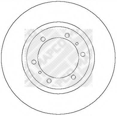 Тормозной диск 45546 MAPCO