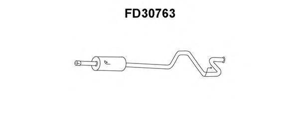 Глушитель выхлопных газов конечный FD30763 VENEPORTE