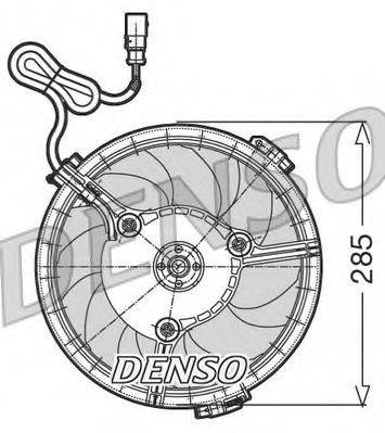 Вентилятор, охлаждение двигателя DER02005 DENSO