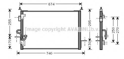 Конденсатор, кондиционер AU5143 AVA QUALITY COOLING