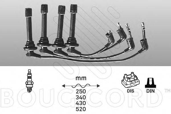 Комплект проводов зажигания 7149 BOUGICORD