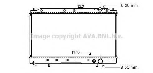 Радиатор, охлаждение двигателя MT2016 AVA QUALITY COOLING