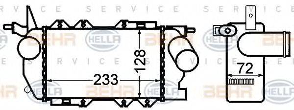 Интеркулер 8ML 376 776-431 HELLA