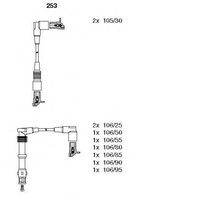 Комплект проводов зажигания 253 BREMI