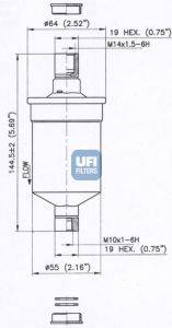 Фильтр 31.662.00 UFI