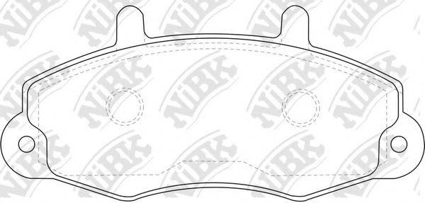 Комплект тормозных колодок PN0274 NiBK