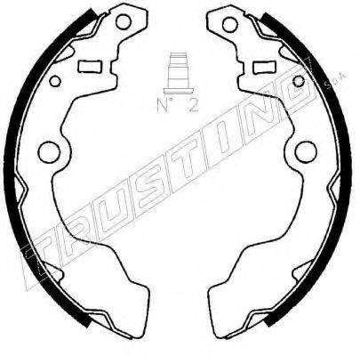 Комплект тормозных колодок 111.236 TRUSTING