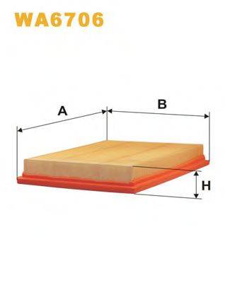 Фильтр воздушный WA6706 WIX FILTERS
