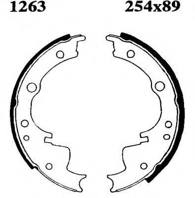 Комлект тормозных накладок H A6 004 BREMBO