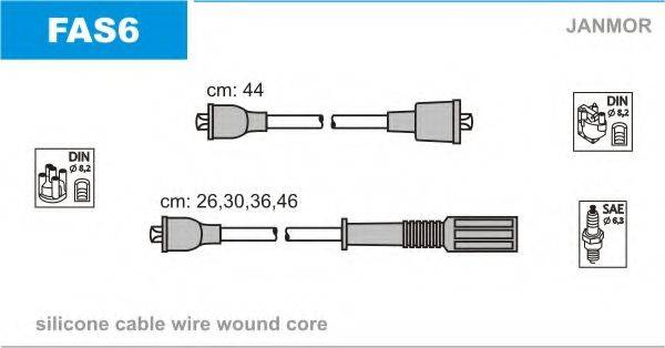 Комплект проводов зажигания FAS6 JANMOR