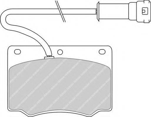 Комплект тормозных колодок, дисковый тормоз FDB240 FERODO