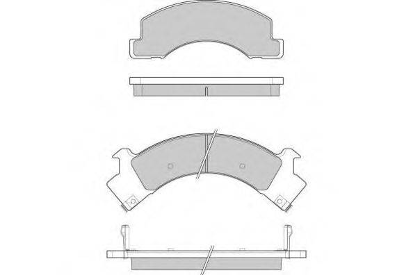 Комплект тормозных колодок 12-1084 E.T.F.