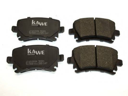 Комплект тормозных колодок, дисковый тормоз 810084 KAWE