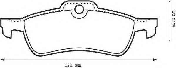 Комплект тормозных колодок, дисковый тормоз 573056JC JURID