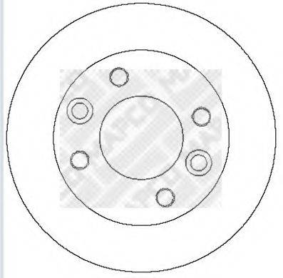 Тормозной диск 15282 MAPCO