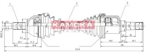 Приводной вал 49-0556 MAXGEAR