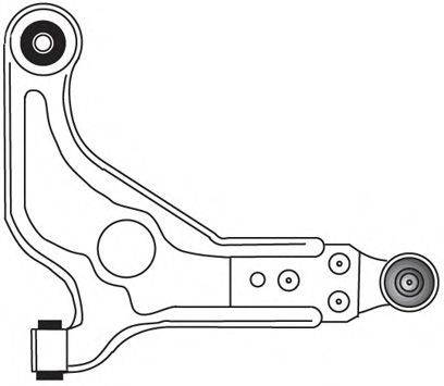 Рычаг независимой подвески колеса, подвеска колеса 2039 FRAP