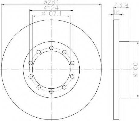 Тормозной диск 8DD 355 118-521 HELLA