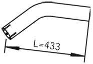 Труба выхлопного газа 28674 DINEX