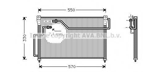 Конденсатор, кондиционер MZ5107 AVA QUALITY COOLING