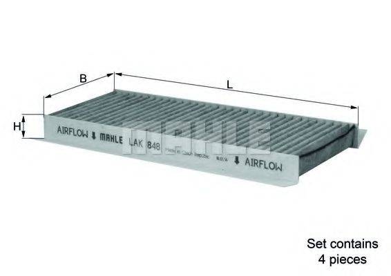 Фильтр салонный LAK 848/S KNECHT