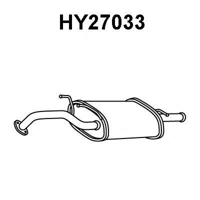 Глушитель выхлопных газов конечный HY27033 VENEPORTE
