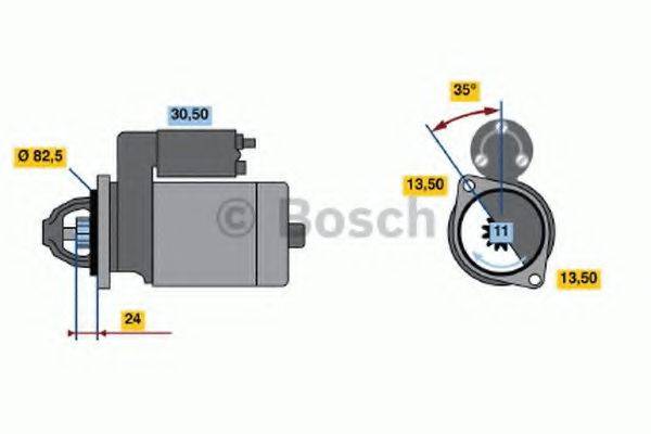 Стартер 0 986 017 970 BOSCH