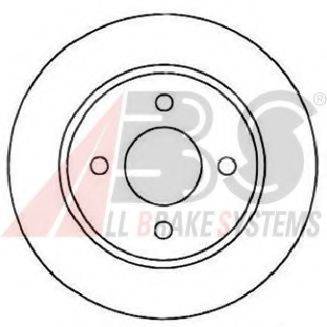 Тормозной диск 16412 A.B.S.