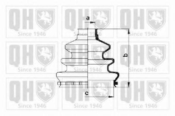 Комплект пылника, приводной вал QJB171 QUINTON HAZELL
