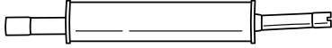 Средний глушитель выхлопных газов