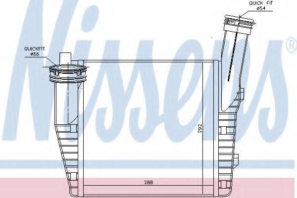 96611 NISSENS Интеркулер 96611 NISSENS