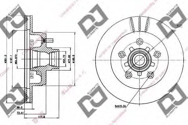 Тормозной диск BD1221 DJ PARTS