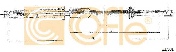 Тросик газа 11.901 COFLE
