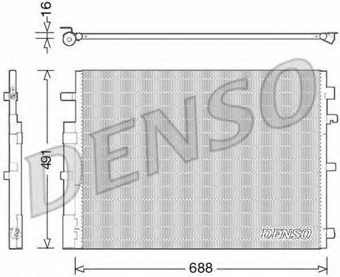 Конденсатор, кондиционер DCN23050 DENSO