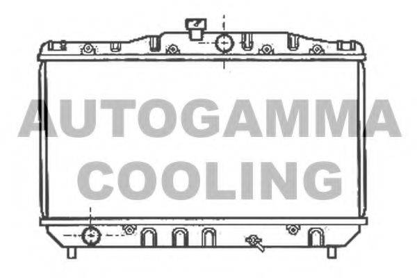 Радиатор, охлаждение двигателя 102358 AUTOGAMMA