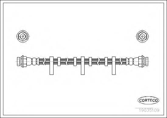 Тормозной шланг 19035109 CORTECO