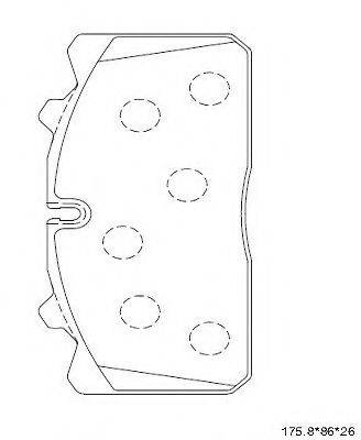 Комплект тормозных колодок KD0901 ASIMCO