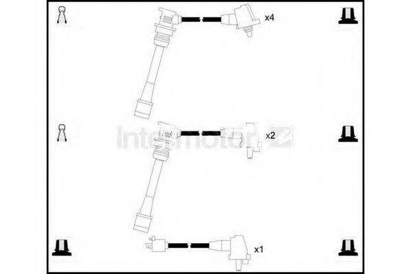 Комплект проводов зажигания 73618 STANDARD