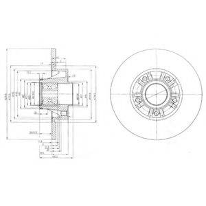 Тормозной диск BG9031RS DELPHI