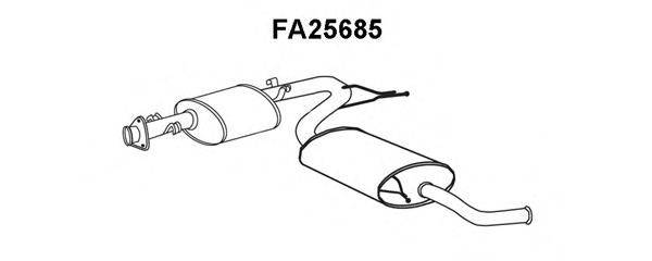 Глушитель выхлопных газов конечный FA25685 VENEPORTE