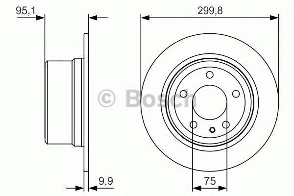 Тормозной диск 0 986 479 V37 BOSCH