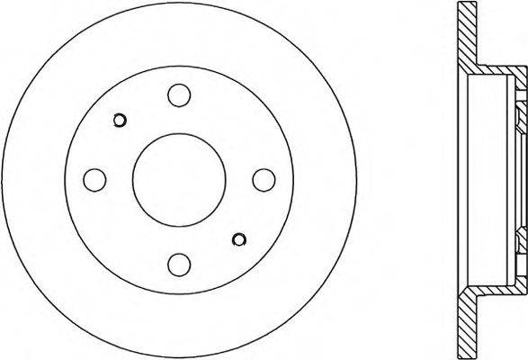 Тормозной диск BDA1762.10 OPEN PARTS