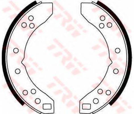 Комплект тормозных колодок GS6017 TRW