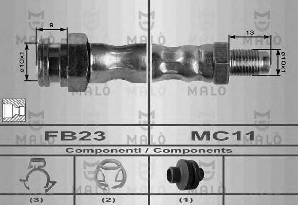 Тормозной шланг 8415 MALO