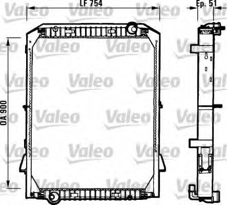 Радиатор, охлаждение двигателя 730259 VALEO